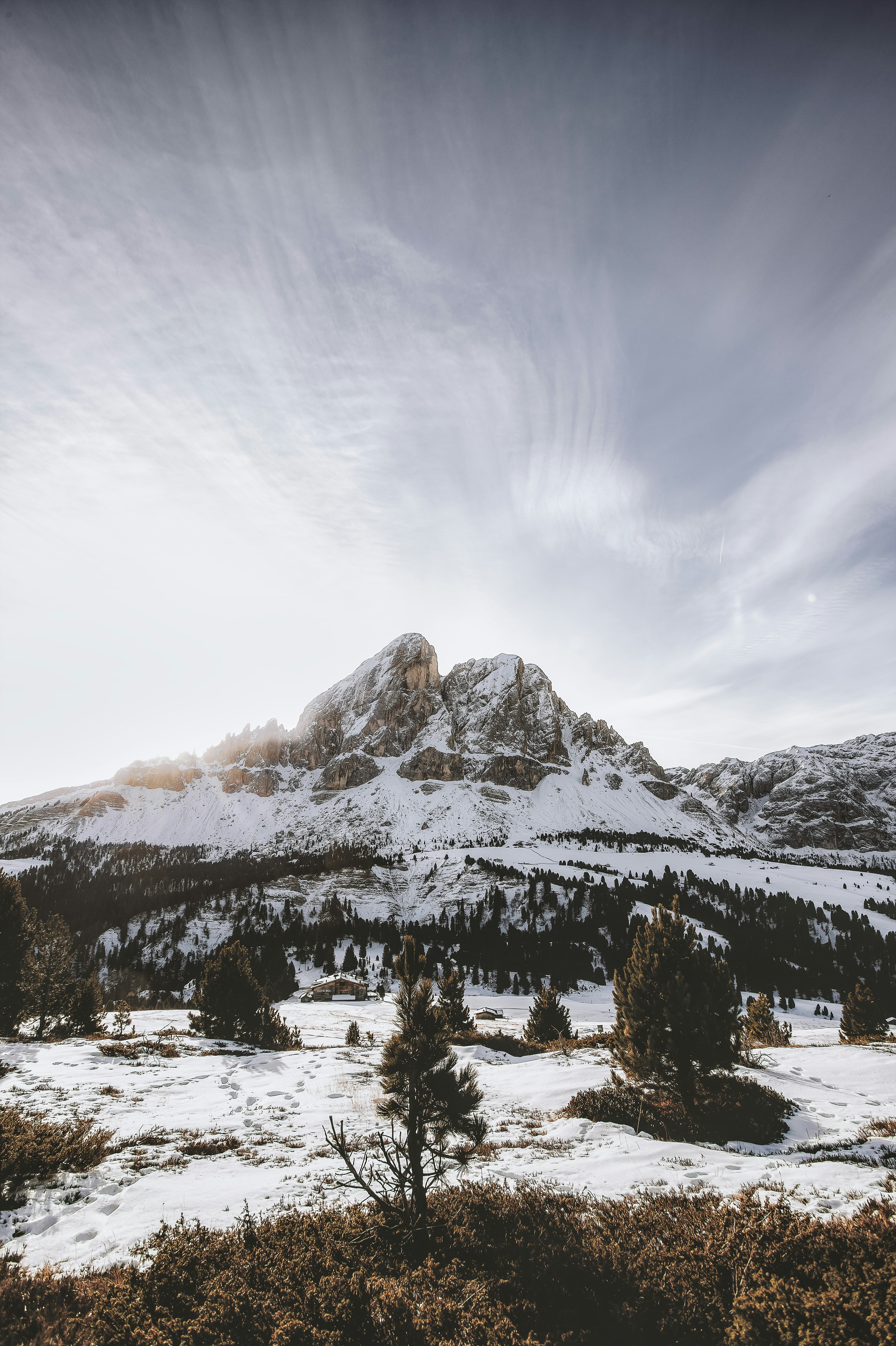 snow capped mountain during daytime